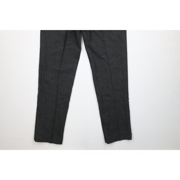 Deadstock Vintage 60s 70s Streetwear Mens 34x32 Cuffed Wool Chino